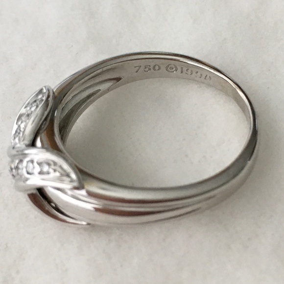 TIFFANY & CO. Vintage Diamond 18K Signature X Crossover Ring Size 7.5 - Picture 2 of 15